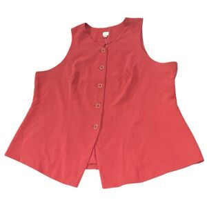 A New Day Women's Burgundy Top Size 4XL NWT  Button Down